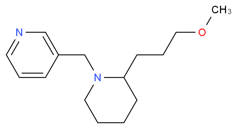3-{[2-(3-methoxypropyl)-1-piperidinyl]methyl}pyridine_Molecular_structure_CAS_)