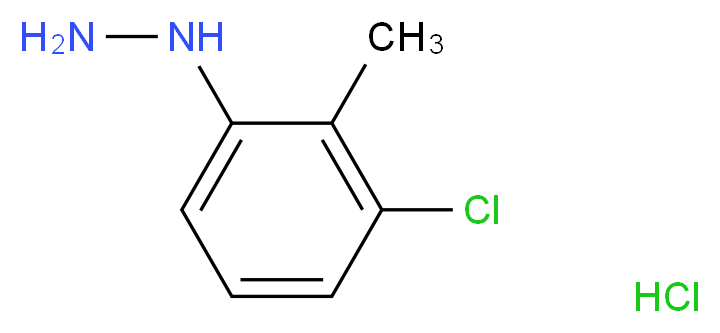 (3-Chloro-2-methylphenyl)hydrazine hydrochloride_Molecular_structure_CAS_39943-64-1)