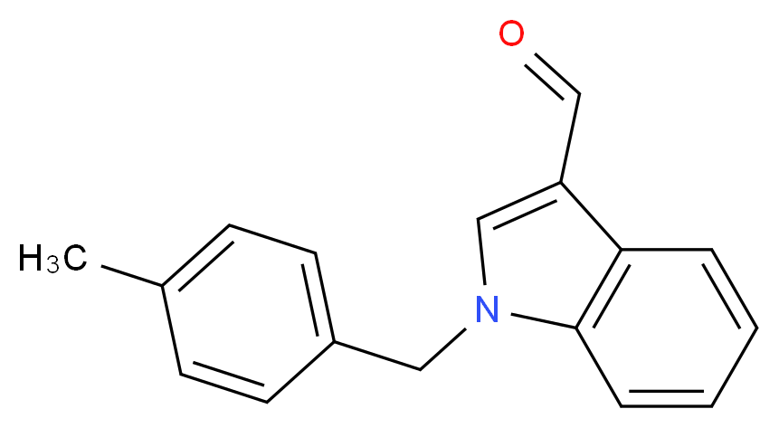 1-(4-methylbenzyl)-1H-indole-3-carbaldehyde_Molecular_structure_CAS_151409-79-9)