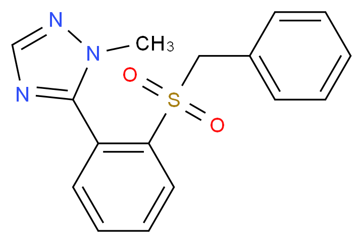 5-[2-(benzylsulfonyl)phenyl]-1-methyl-1H-1,2,4-triazole_Molecular_structure_CAS_)