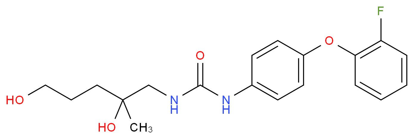 N-(2,5-dihydroxy-2-methylpentyl)-N'-[4-(2-fluorophenoxy)phenyl]urea_Molecular_structure_CAS_)