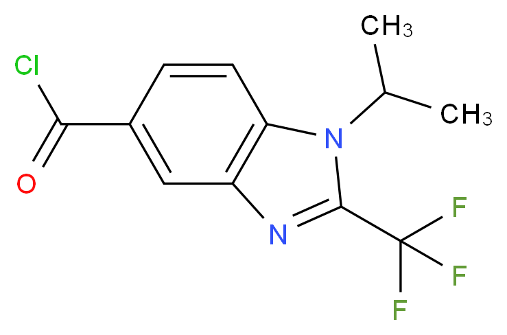 1-Isopropyl-2-(trifluoromethyl)-1H-benzimidazole-5-carbonyl chloride 90%_Molecular_structure_CAS_690632-69-0)