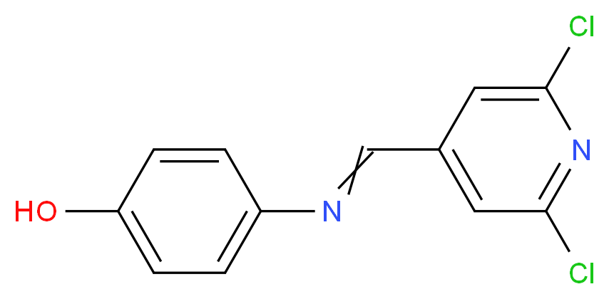 N-[(2,6-Dichloropyrid-4-yl)methylidene]-4-hydroxyaniline_Molecular_structure_CAS_)