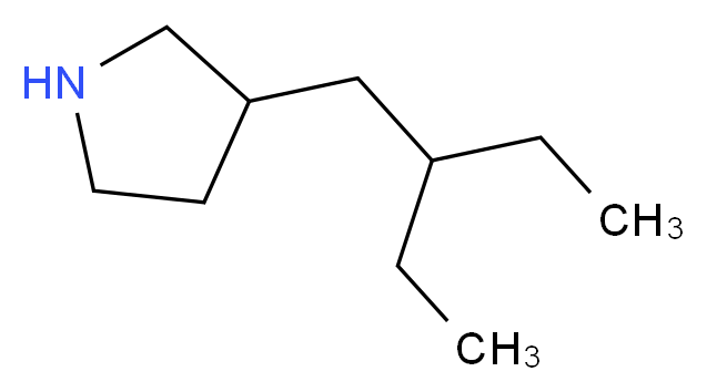 3-(2-Ethylbutyl)pyrrolidine_Molecular_structure_CAS_)