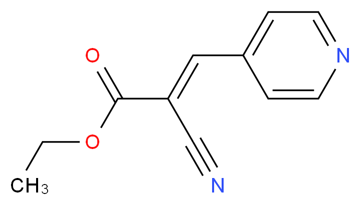 Ethyl 2-cyano-3-(4-pyridinyl)acrylate_Molecular_structure_CAS_)