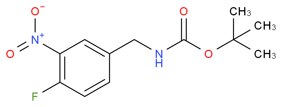 (4-FLUORO-3-NITRO-BENZYL)-CARBAMIC ACID TERT-BUTYL ESTER_Molecular_structure_CAS_885280-67-1)