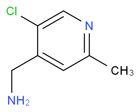 (5-chloro-2-methylpyridin-4-yl)methanamine_Molecular_structure_CAS_1060810-04-9)