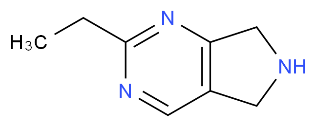 2-Ethyl-6,7-dihydro-5H-pyrrolo[3,4-d]pyrimidine_Molecular_structure_CAS_)