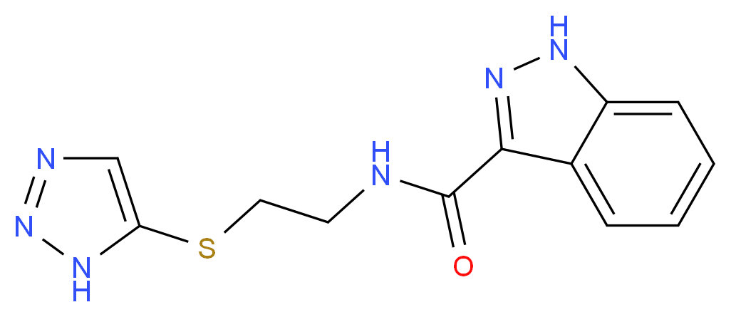 N-[2-(1H-1,2,3-triazol-5-ylthio)ethyl]-1H-indazole-3-carboxamide_Molecular_structure_CAS_)
