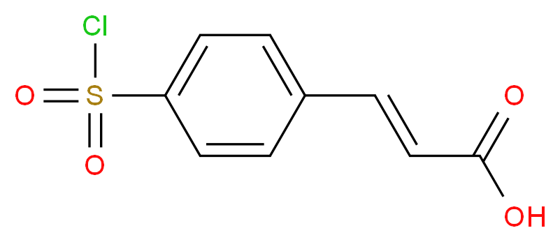 3-(4-Chlorosulfonyl-phenyl)-acrylic acid_Molecular_structure_CAS_17641-30-4)