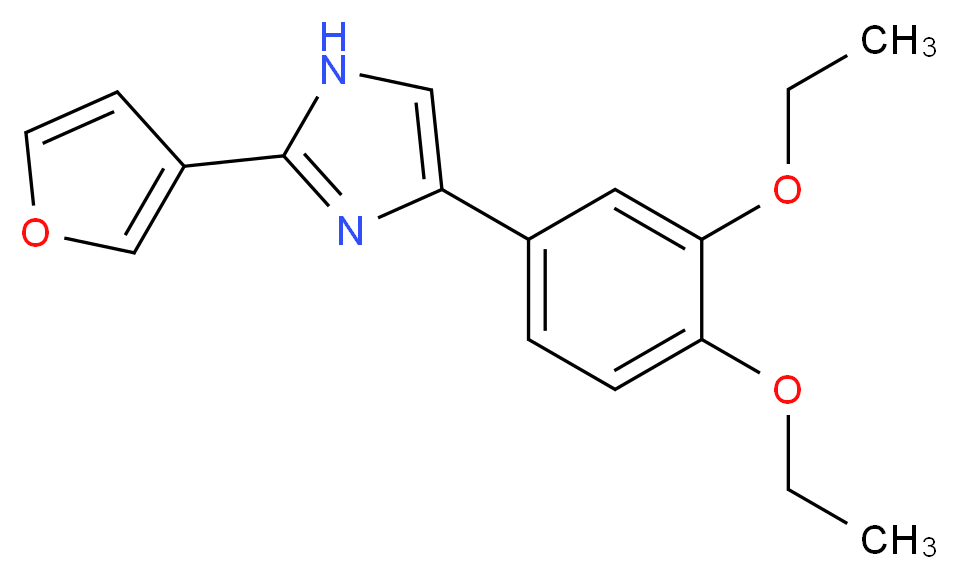 4-(3,4-diethoxyphenyl)-2-(3-furyl)-1H-imidazole_Molecular_structure_CAS_)