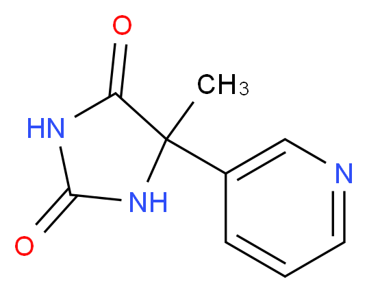 5-methyl-5-(pyridin-3-yl)imidazolidine-2,4-dione_Molecular_structure_CAS_)