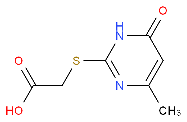 [(4-methyl-6-oxo-1,6-dihydropyrimidin-2-yl)thio]acetic acid_Molecular_structure_CAS_98276-91-6)