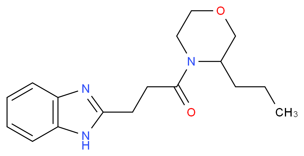 2-[3-oxo-3-(3-propylmorpholin-4-yl)propyl]-1H-benzimidazole_Molecular_structure_CAS_)