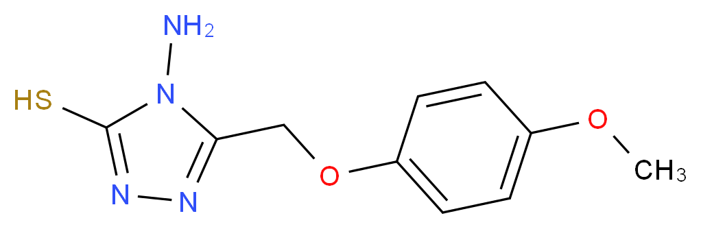 4-amino-5-[(4-methoxyphenoxy)methyl]-4H-1,2,4-triazole-3-thiol_Molecular_structure_CAS_)