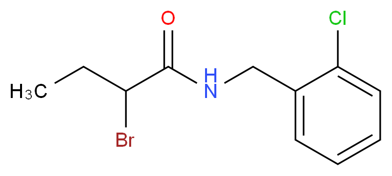 2-Bromo-N-(2-chlorobenzyl)butanamide_Molecular_structure_CAS_)