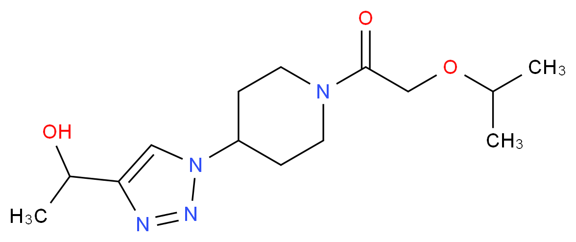 1-{1-[1-(isopropoxyacetyl)-4-piperidinyl]-1H-1,2,3-triazol-4-yl}ethanol_Molecular_structure_CAS_)