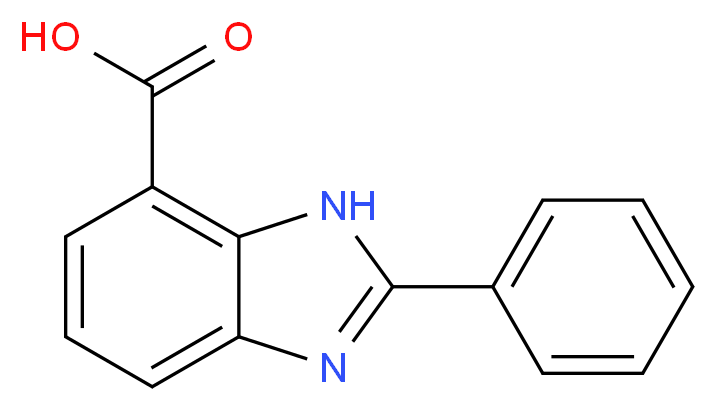 2-phenyl-1H-1,3-benzodiazole-4-carboxylic acid_Molecular_structure_CAS_)