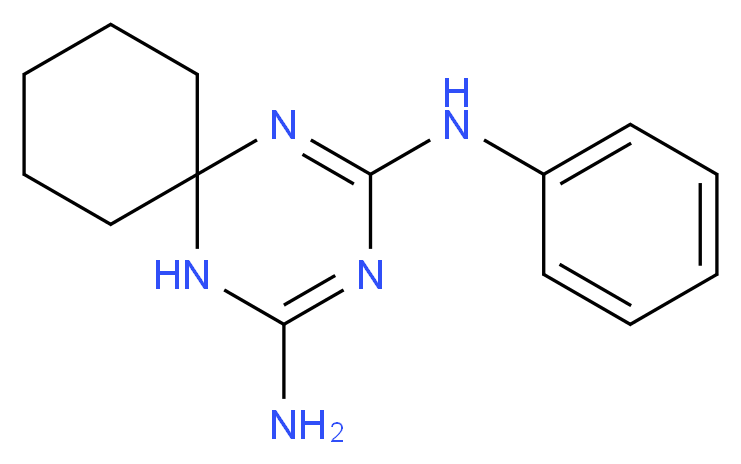 N~2~-phenyl-1,3,5-triazaspiro[5.5]undeca-1,3-diene-2,4-diamine_Molecular_structure_CAS_)