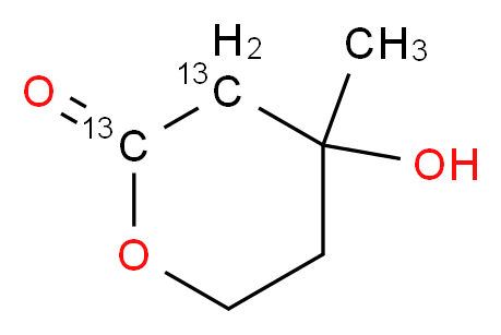 Mevalonolactone-1,2-13C2_Molecular_structure_CAS_287111-36-8)