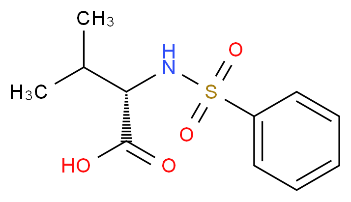 (2S)-3-methyl-2-[(phenylsulfonyl)amino]butanoic acid_Molecular_structure_CAS_)