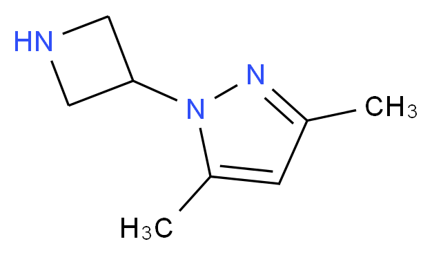 1-(3-azetidinyl)-3,5-dimethyl-1H-pyrazole_Molecular_structure_CAS_)