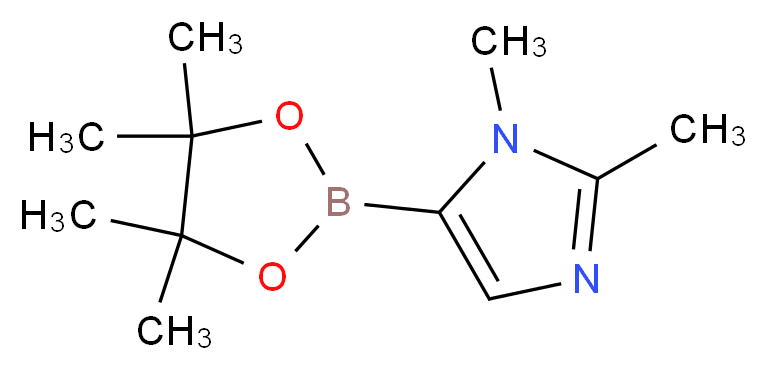 1,2-dimethyl-5-(4,4,5,5-tetramethyl-1,3,2-dioxaborolan-2-yl)-1H-imidazole_Molecular_structure_CAS_942070-70-4)