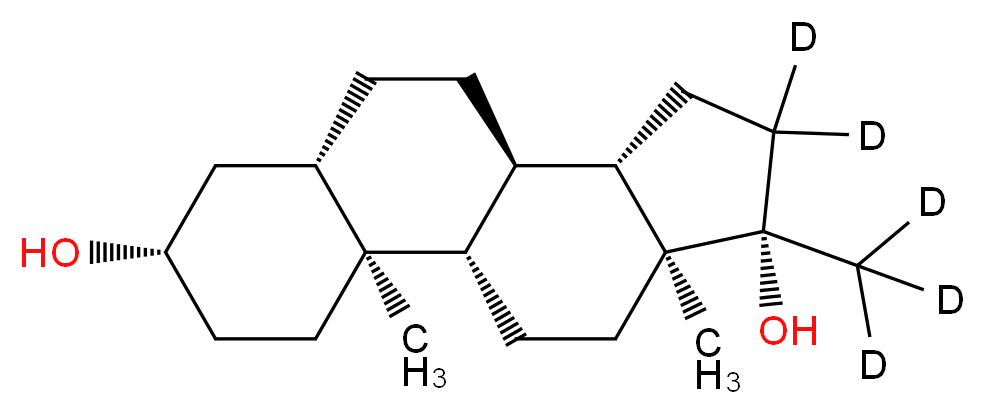 17-Methyl-5α-androstane-3β,17β-diol-d5_Molecular_structure_CAS_853904-65-1)