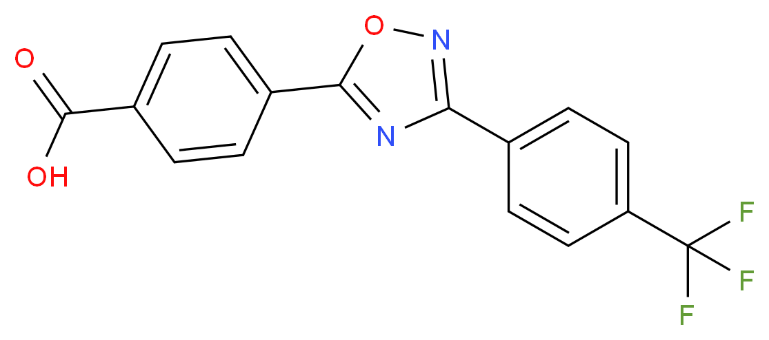 4-(3-(4-(trifluoromethyl)phenyl)-1,2,4-oxadiazol-5-yl)benzoic acid_Molecular_structure_CAS_480390-88-3)