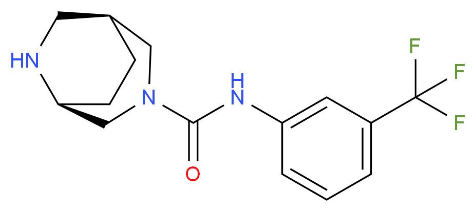 (1S*,5S*)-N-[3-(trifluoromethyl)phenyl]-3,6-diazabicyclo[3.2.2]nonane-3-carboxamide_Molecular_structure_CAS_)