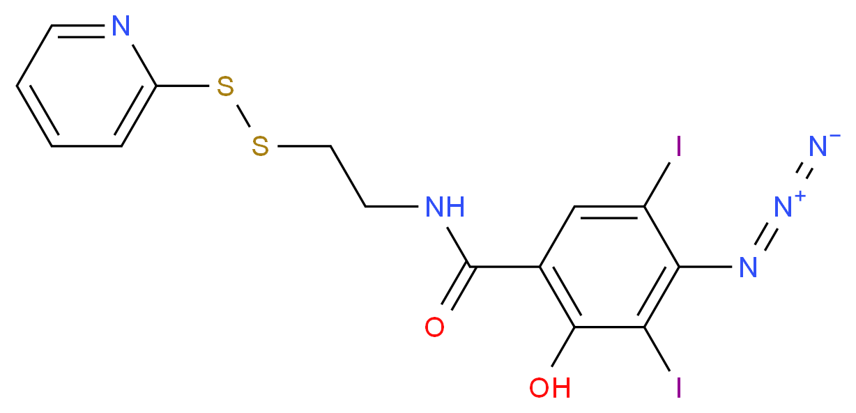 S-[2-(Iodo-4-Azidosalicylamido)ethylthio]-2-thiopyridine_Molecular_structure_CAS_175093-14-8)