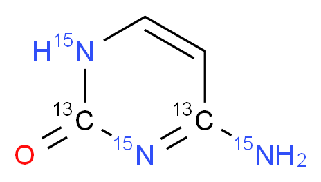 Cytosine-2,4-13C2,15N3_Molecular_structure_CAS_285978-06-5)