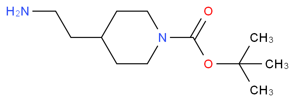 tert-Butyl 4-(2-aminoethyl)piperidine-1-carboxylate_Molecular_structure_CAS_146093-46-1)
