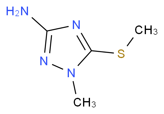 1-Methyl-5-(methylsulfanyl)-1H-1,2,4-triazol-3-ylamine_Molecular_structure_CAS_84827-78-1)