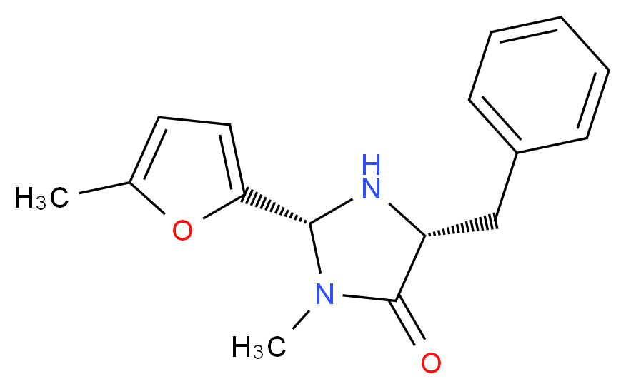 (2R,5R)-(+)-5-Benzyl-3-methyl-2-(5-methyl-2-furyl)-4-imidazolidinone_Molecular_structure_CAS_877303-84-9)