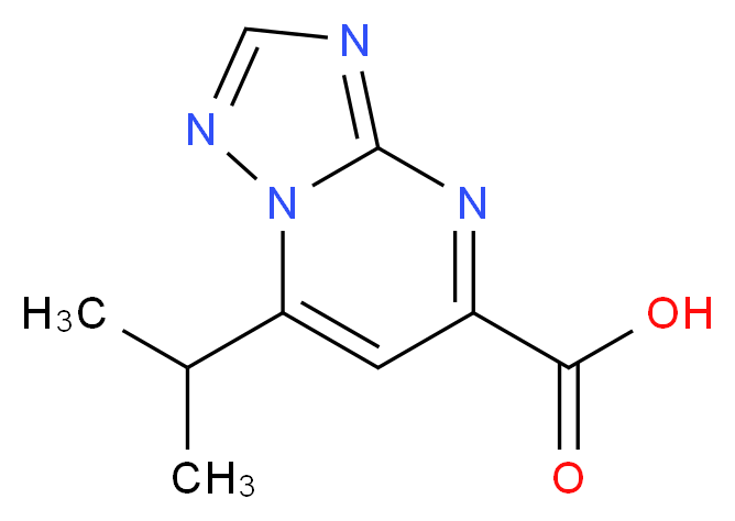 7-Isopropyl-[1,2,4]triazolo[1,5-a]pyrimidine-5-carboxylic acid_Molecular_structure_CAS_)