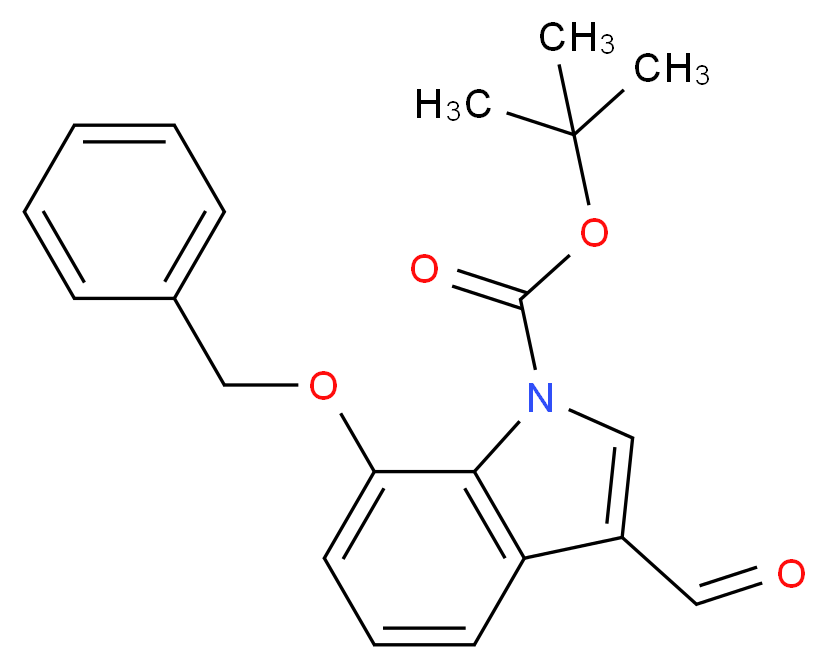 7-Benzyloxyindole-3-carboxaldehyde, N-BOC protected 98%_Molecular_structure_CAS_)