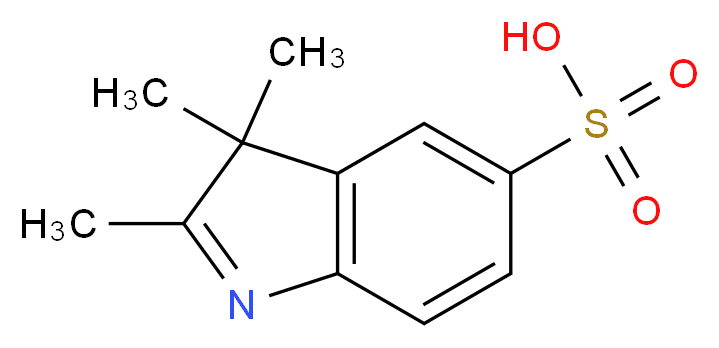 2,3,3-TriMethyl-3H-indole-5-sulfonic acid_Molecular_structure_CAS_132557-73-4)