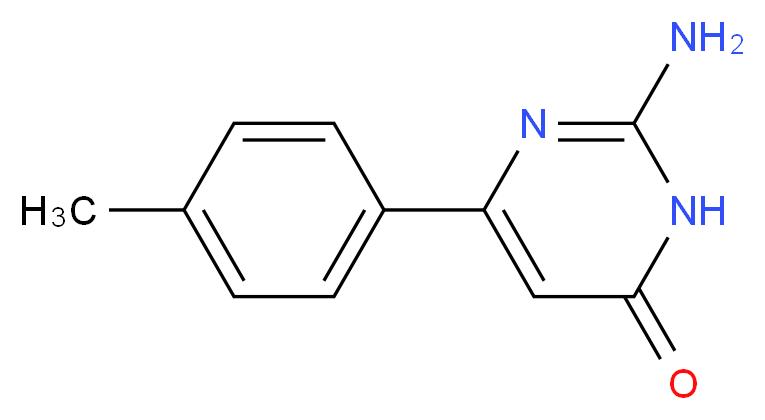 2-Amino-6-(4-methylphenyl)pyrimidin-4(3H)-one_Molecular_structure_CAS_)
