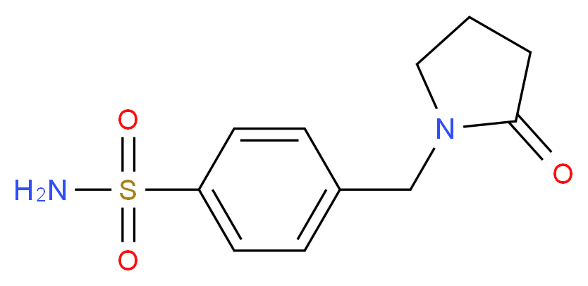 4-((2-oxopyrrolidin-1-yl)methyl)benzenesulfonamide_Molecular_structure_CAS_)