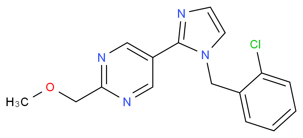 5-[1-(2-chlorobenzyl)-1H-imidazol-2-yl]-2-(methoxymethyl)pyrimidine_Molecular_structure_CAS_)