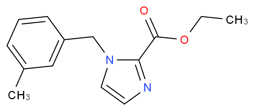 Ethyl 1-(3-methylbenzyl)-1H-imidazole-2-carboxylate_Molecular_structure_CAS_)