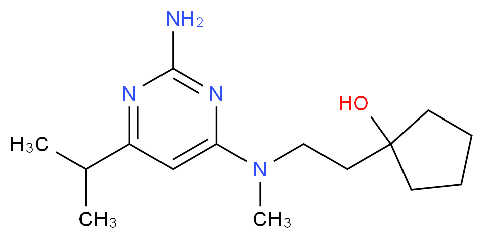 1-{2-[(2-amino-6-isopropylpyrimidin-4-yl)(methyl)amino]ethyl}cyclopentanol_Molecular_structure_CAS_)