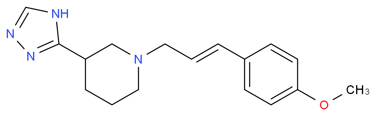 1-[(2E)-3-(4-methoxyphenyl)prop-2-en-1-yl]-3-(4H-1,2,4-triazol-3-yl)piperidine_Molecular_structure_CAS_)