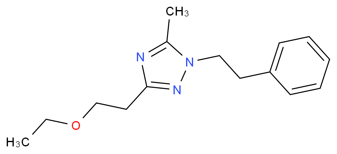 3-(2-ethoxyethyl)-5-methyl-1-(2-phenylethyl)-1H-1,2,4-triazole_Molecular_structure_CAS_)
