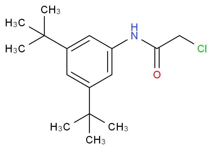 2-chloro-N-[3,5-di(tert-butyl)phenyl]acetamide_Molecular_structure_CAS_)