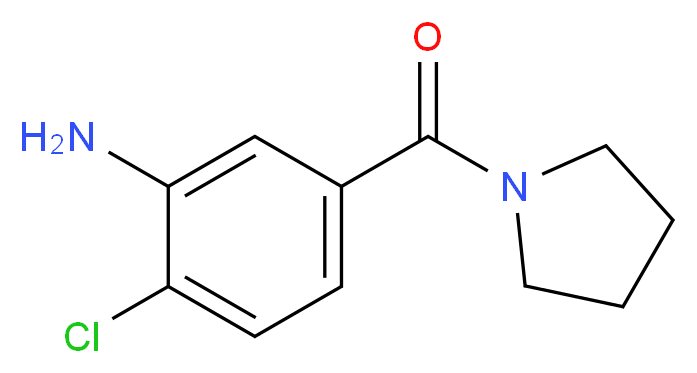 2-chloro-5-[(pyrrolidin-1-yl)carbonyl]aniline_Molecular_structure_CAS_)