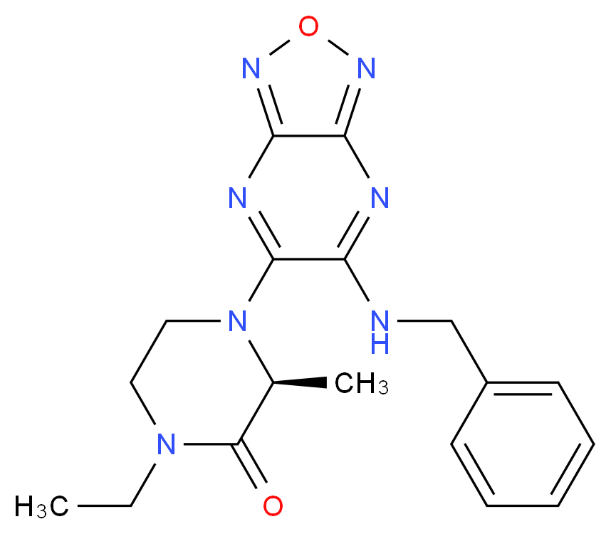 (3S)-4-[6-(benzylamino)[1,2,5]oxadiazolo[3,4-b]pyrazin-5-yl]-1-ethyl-3-methyl-2-piperazinone_Molecular_structure_CAS_)