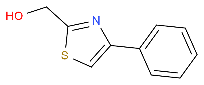 (4-Phenyl-1,3-thiazol-2-yl)methanol_Molecular_structure_CAS_65384-99-8)