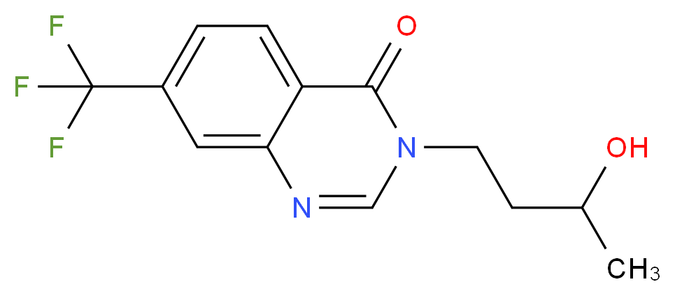 3-(3-hydroxybutyl)-7-(trifluoromethyl)quinazolin-4(3H)-one_Molecular_structure_CAS_)